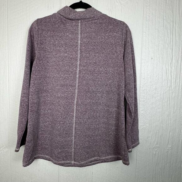 Soft Surroundings Brinley Cowl Neck Knit Pull Over Purple Size Medium Petite - Picture 6 of 9